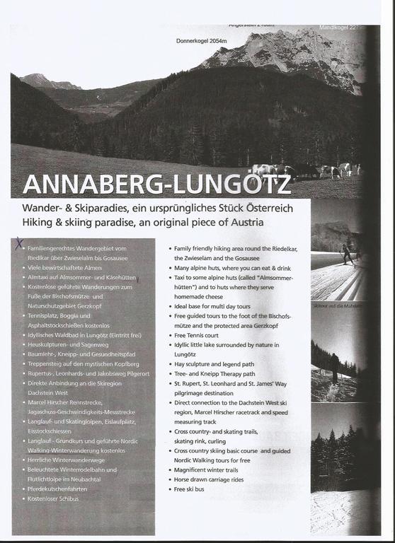 斯沃真巴彻公寓 Lungötz 外观 照片